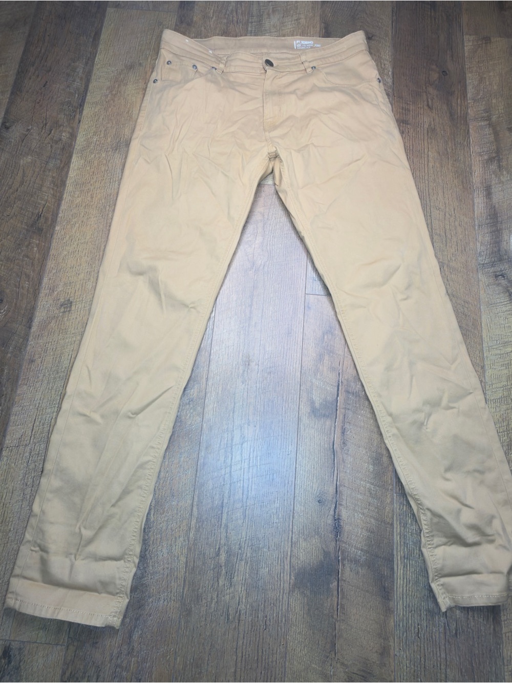 PT Torino Denim RLZ Reggae Lungo Pants Men’s Size 35 Beige Tan Made in Italy